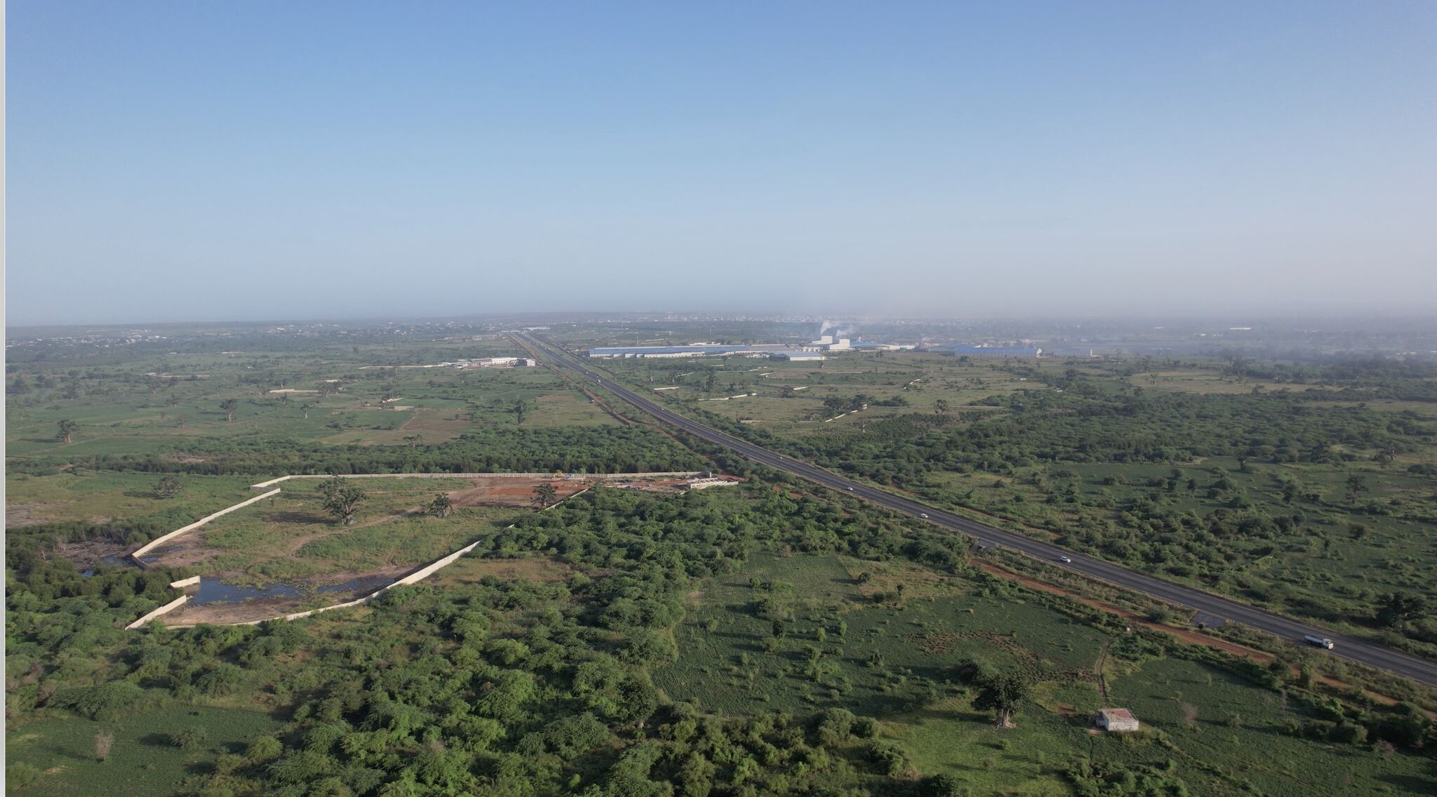 Aerial view of territorial transformations in the Mbour department